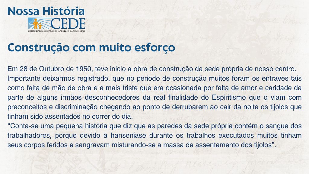 Nossa História