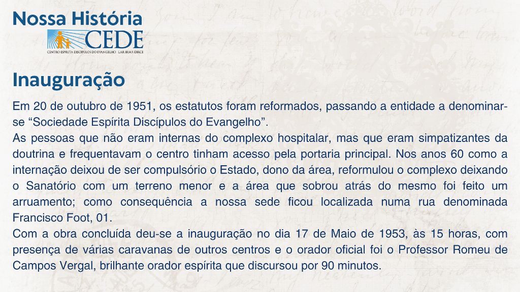 Nossa História