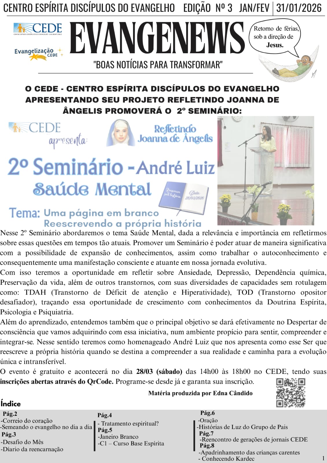 3a Edição Evangenews - Jan/Fev-2026