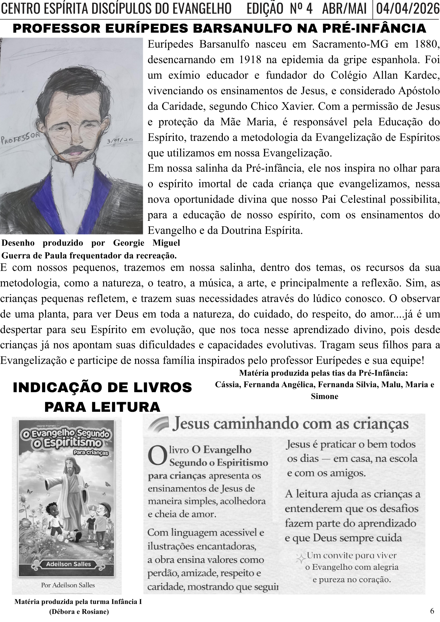 Eurípedes na Pré-Infância / Indicação de livros