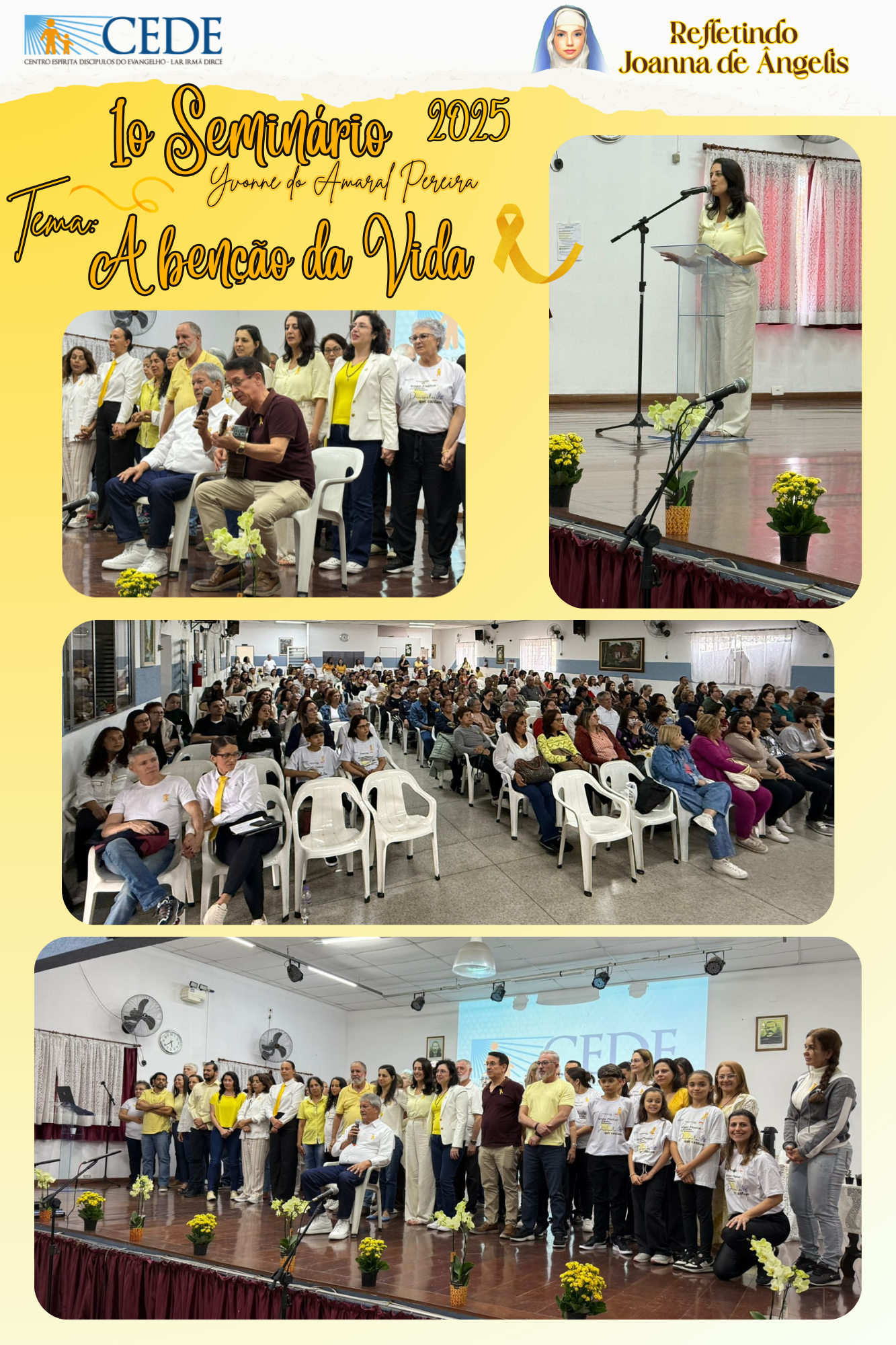 1o Seminário - A benção da Vida - 2025 - Yvonne do Amaral Pereira